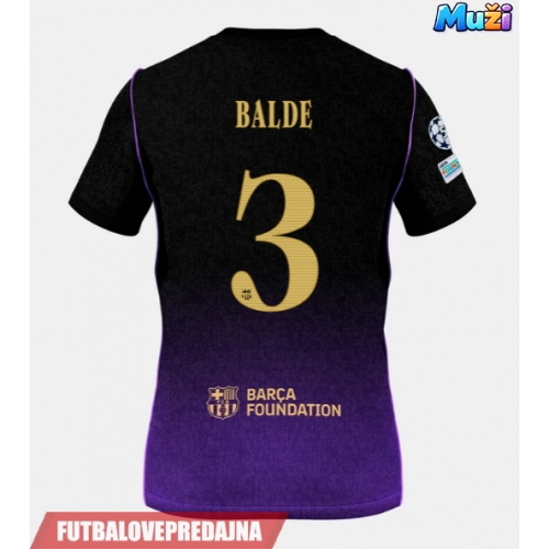 Lacne Muži Futbalové dres Barcelona Alejandro Balde #3 2026-27 Krátky Rukáv - Preč